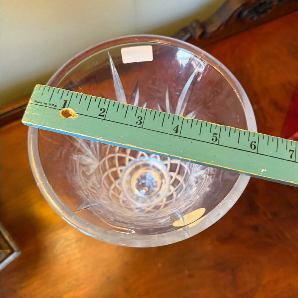 St. George Toscany crystal hurricane lamp candle holder - Picture 7 of 8